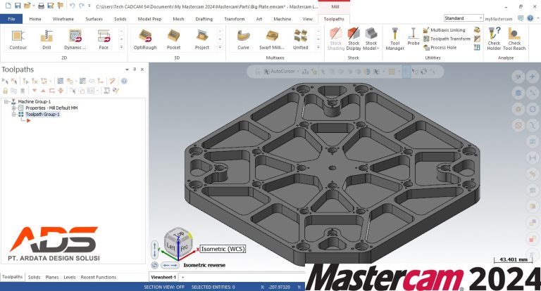 Gview Mastercam 2024 – Gview Cube untuk memposisikan benda kerja dan ...